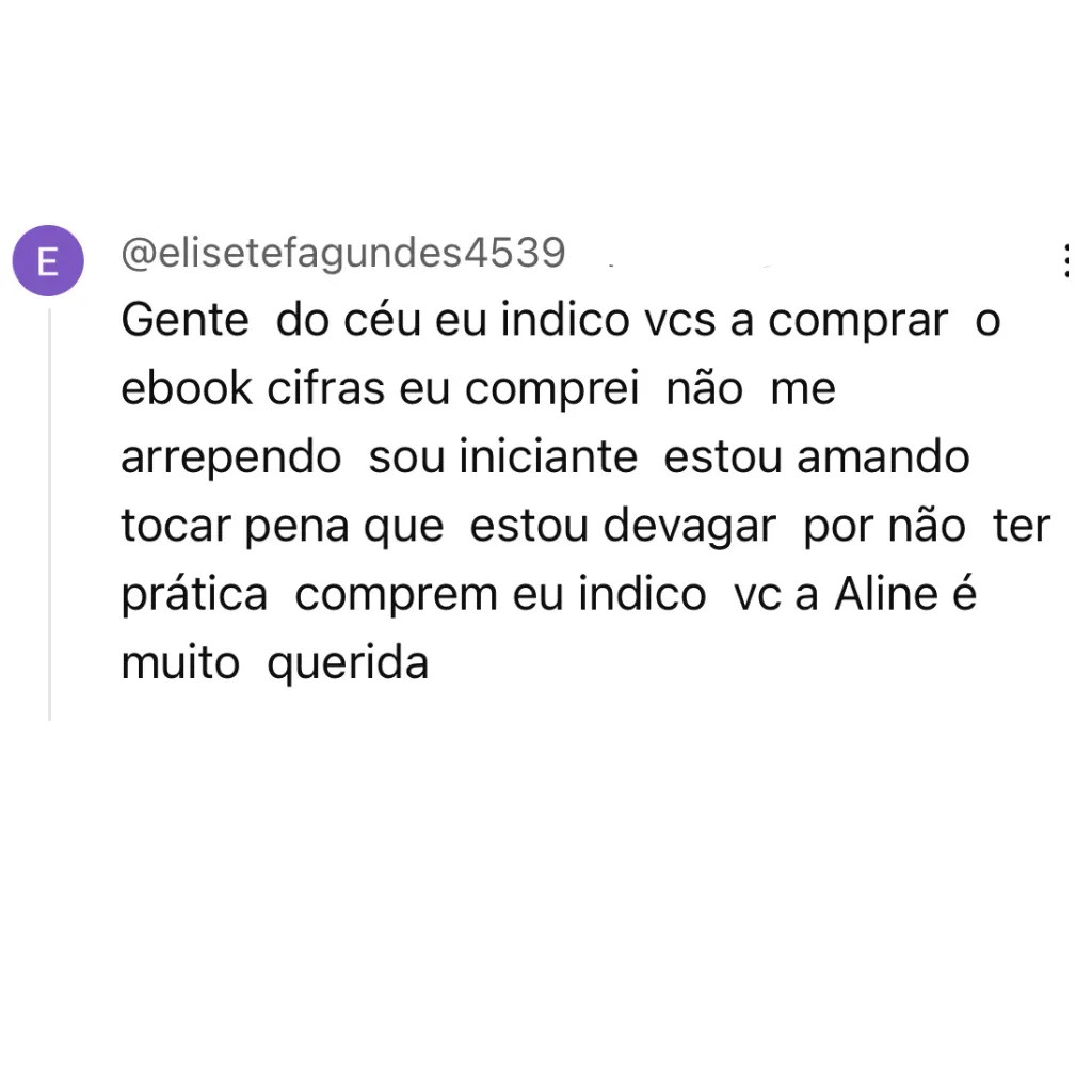 Depoimento aluno